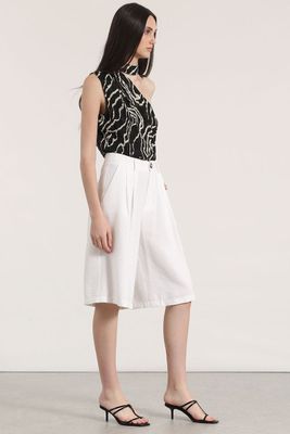 Imagen 2 del producto Bermuda con pliegue Liola mujer blanco