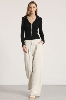 Imagen 2 del producto Cardigan punto con cierre Liola mujer negro