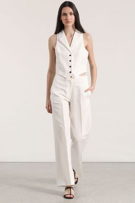 Imagen 2 del producto Chaleco sastre lino liola mujer crudo