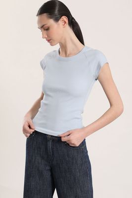 Imagen 2 del producto Polera ribb básica liola mujer celeste