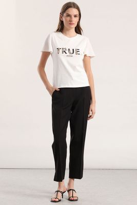 Imagen 2 del producto Polera algodon aplicacion joya mujer Liola crudo