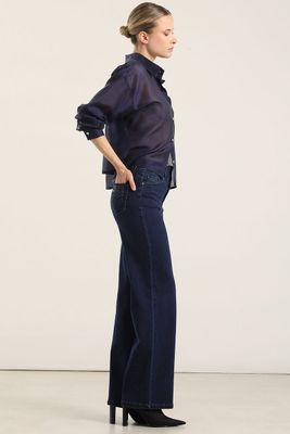 Imagen 2 del producto Jeans straight, aplicacion lentejuelas, indigo Liola