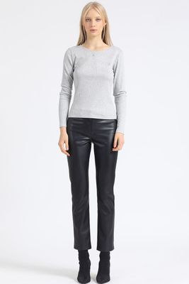 Imagen 2 del producto Polera Basica Mix Folia, Gris Liola