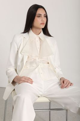 Imagen 2 del producto Blazer entallado clásico Liola mujer crudo