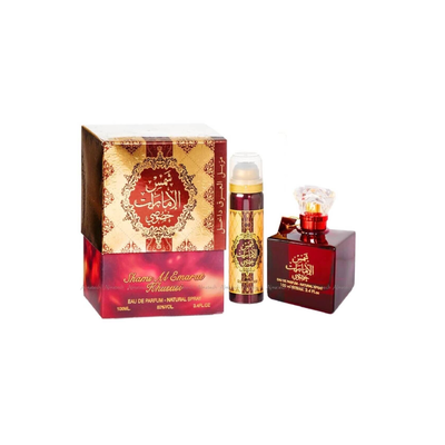Perfume Shams Al Emarat Khususi Edp 100 Ml + Deo Spray 50 Ml Set