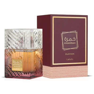 Imagen 1 del producto Perfume para Hombre Lattafa Khamrah Dukhan EDP 100 ML - Intenso y Misterioso con Toques Amaderados y Dulces