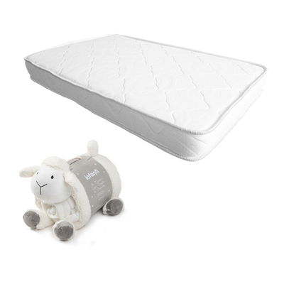 Colchón Espuma 107x67cm CIELO-LUNA-NUBE mas manta oveja