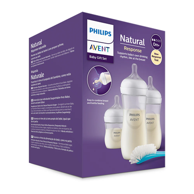Imagen 2 del producto Set Biberones Natural Response 125ml + 260ml + 330ml Libre de BPA + Cepillo