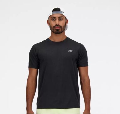 Polera Hombre Running New Balance Negro