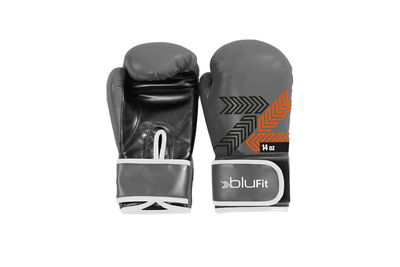 Imagen 1 del producto Guantes Boxeo Entrenamiento Blu Fit 14 oz Gris Oscuro