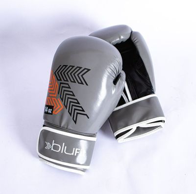 Imagen 2 del producto Guantes Boxeo Entrenamiento Blu Fit 14 oz Gris Oscuro