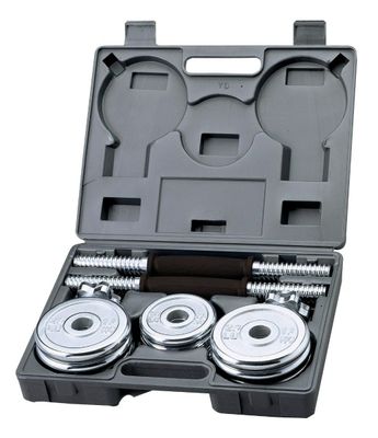 Set Mancuernas Cromadas Blu Fit 20kg