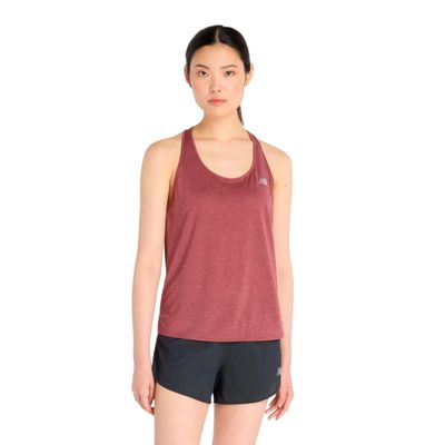 Polera Sin Mangas Running Mujer New Balance Burdeo
