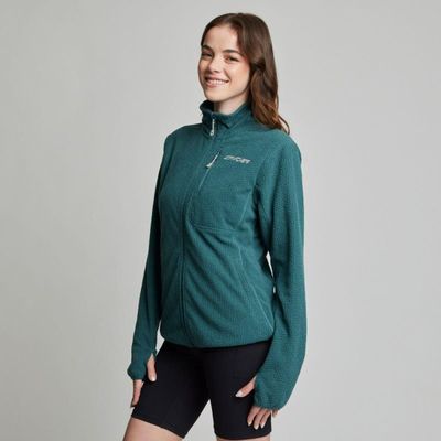Imagen 2 del producto Polerón Polar Outdoor Mujer Spyder Fleece Full Zip Azul