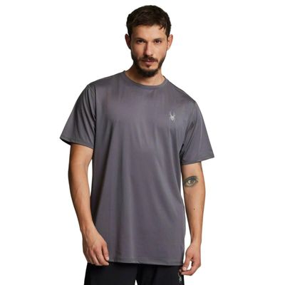 Polera Entrenamiento Hombre Spyder Sport Gris