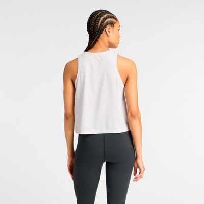 Imagen 2 del producto Polera Sin Mangas Entrenamiento Mujer New Balance Gris