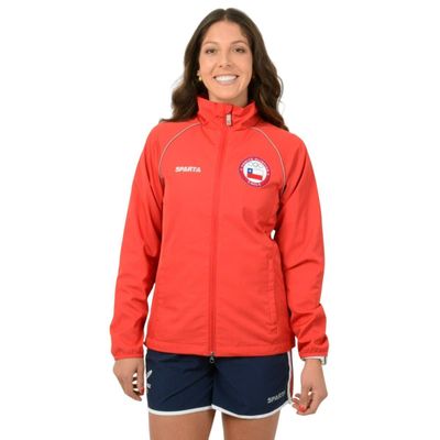 Chaqueta Presentación Mujer Sparta Team Chile Roja