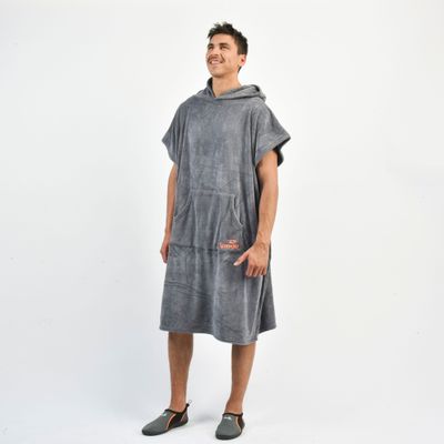 Imagen 2 del producto Poncho Toalla Hombre Spoga Surf Terry Gris