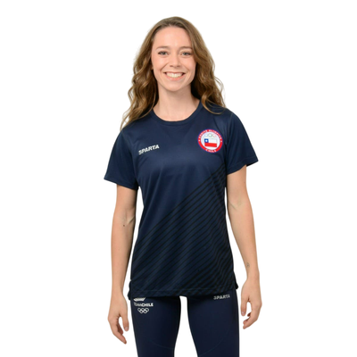 Imagen 1 del producto Polera Running Mujer Sparta Team Chile Azul