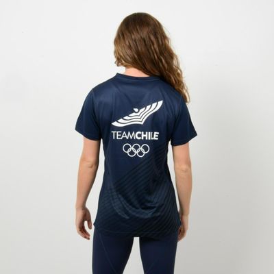 Imagen 2 del producto Polera Running Mujer Sparta Team Chile Azul