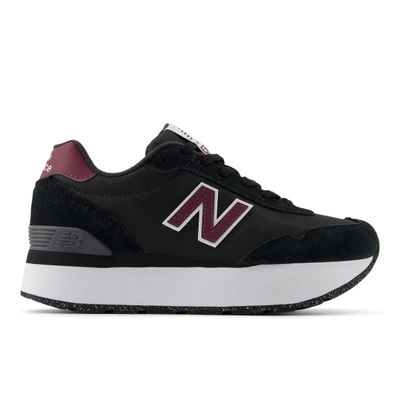 Zapatillas Urbanas Mujer New Balance 515 Negro/Burdeo