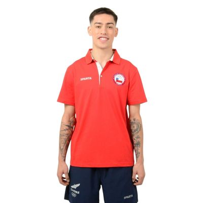 Polera Hombre Sparta Team Chile Roja