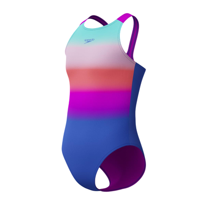 Traje de Baño Natación Niña Speedo Pulseback Azul