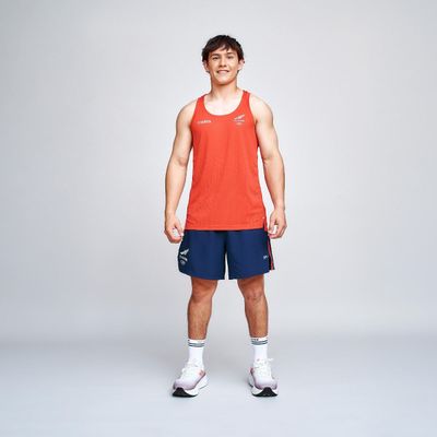 Polera Sin Mangas Entrenamiento Hombre Sparta Team Chile Roja