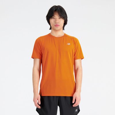 Polera Running Hombre New Balance Accelerate Naranja
