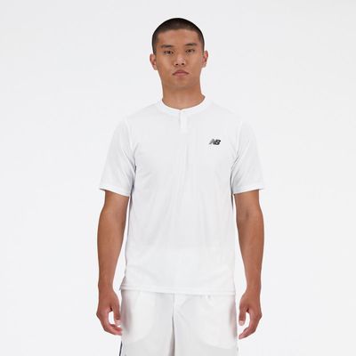 Imagen 1 del producto Polera Tenis Hombre New Balance Tournament Blanca
