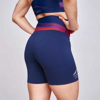 Imagen 2 del producto Calza Corta Entrenamiento Mujer Sparta Team Chile Bicolor