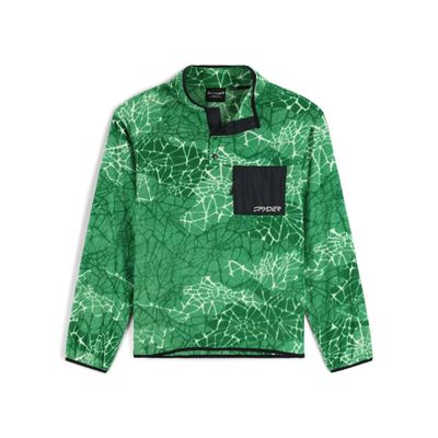 Imagen 2 del producto Polerón Outdoor Hombre Spyder Snap Lounge Pullover Verde