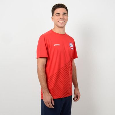 Imagen 2 del producto Polera Running Hombre Sparta Team Chile Roja