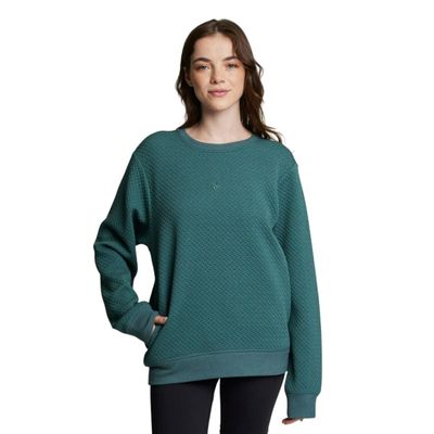 Polerón Lifestyle Mujer Spyder Crew Azul