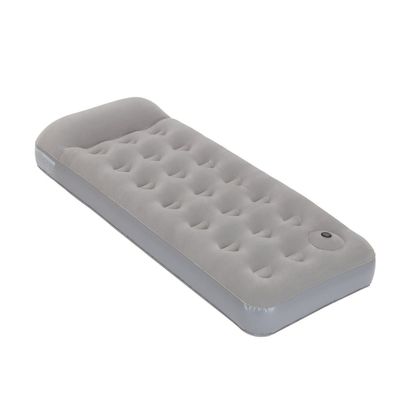Colchón Inflable Coleman Individual con Inflador de Pie Gris