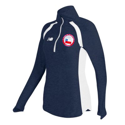 Imagen 2 del producto Polerón Running Mujer New Balance Team Chile Azul
