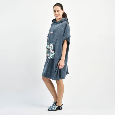 Imagen 2 del producto Poncho Toalla Mujer Spoga Surf Terry Azul