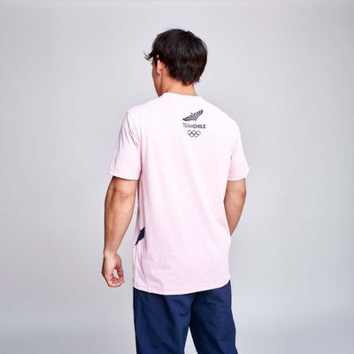 Imagen 2 del producto Polera Entrenamiento Hombre Sparta Team Chile Rosada