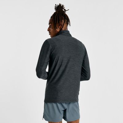 Imagen 2 del producto Polerón Running Hombre New Balance Space Dye 1/4 Zip Negro