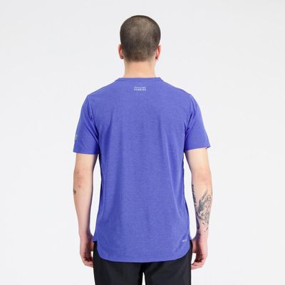 Imagen 2 del producto Polera Running Hombre New Balance Impact Run Azul