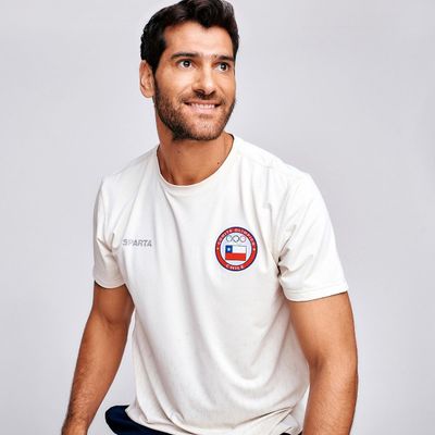 Imagen 1 del producto Polera Entrenamiento Hombre Sparta Team Chile Blanca