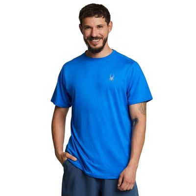 Polera Entrenamiento Hombre Spyder Sport Azul
