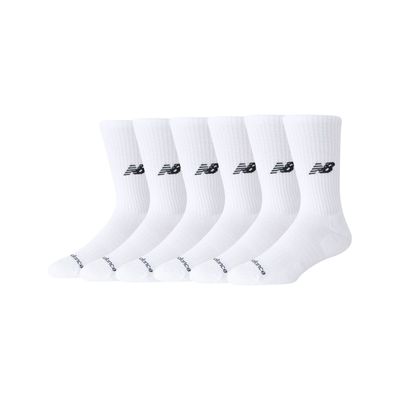Pack 6 Calcetines New Balance Everyday Cushion Crew Blancos