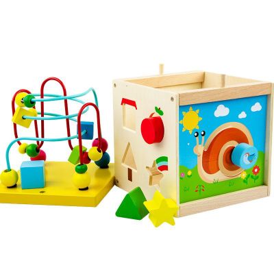 Imagen 2 del producto Cubo Didáctico Juguete De Madera Bebe Infantil