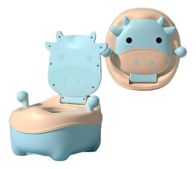 Imagen 1 del producto Pelela Baño Wc Niña Infantil Celeste Vaca