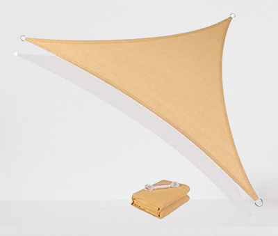 Toldo Vela Sombra Malla Anti Uv Triangular 350cmx350cmx350cm