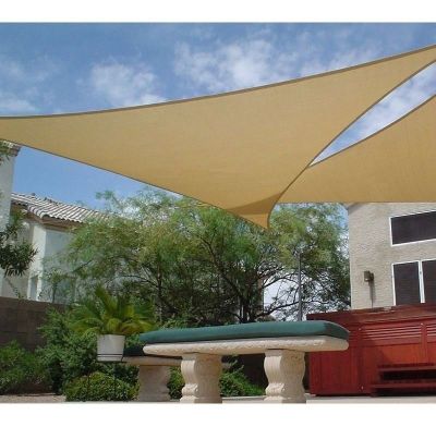 Imagen 2 del producto Toldo Vela Sombra Malla Anti Uv Triangular 350cmx350cmx350cm