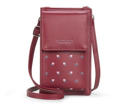 Cartera Bolso mini bag De Celular Rojo