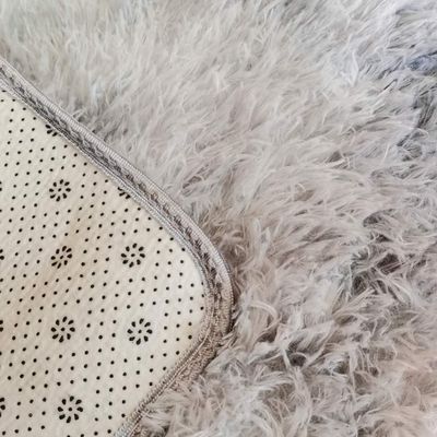 Imagen 2 del producto Bajada de cama peluda alfombra Gris Oscuro Jaspeado