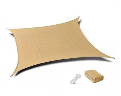Toldo Vela Sombra Malla Anti Uv Cuadrado 180cmx250cm